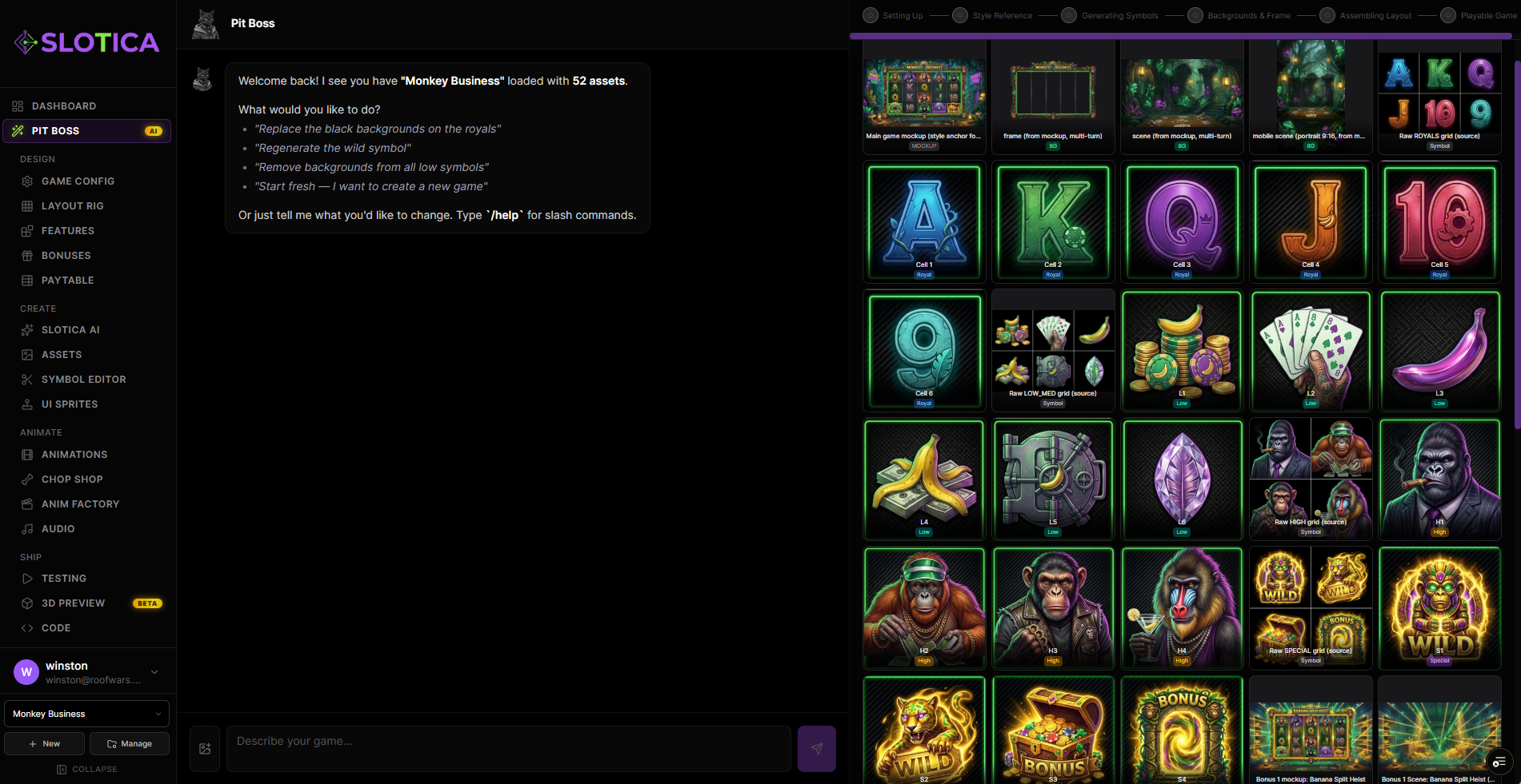 Pit Boss AI — Create games through conversation